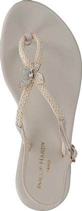 Phillip Hardy Damen-Zehentrenner 189307000000 (Beige)