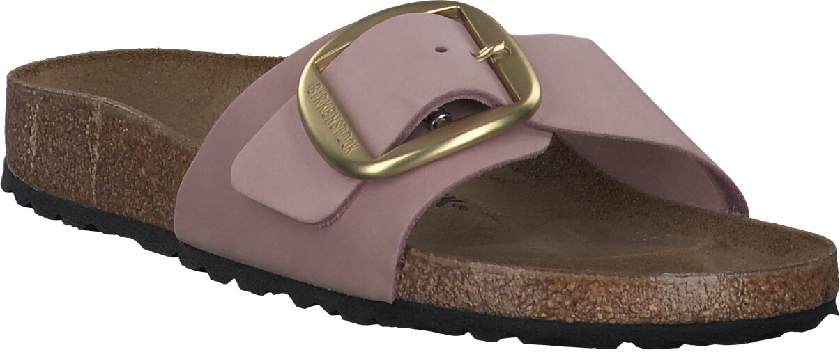 Birkenstock madrid big buckle washed metallic rose gold on sale