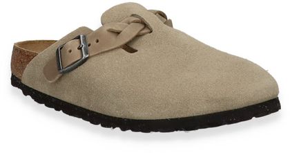 Birkenstock BOSTON BRAIDED Damen-Pantoletten 591302000002 (Beige)