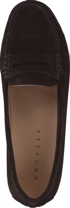 Unützer Venice Damen-Slipper aus Leder 100202000002 (Dunkelbraun)
