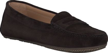 Unützer Venice Damen-Slipper aus Leder 100202000002 (Dunkelbraun)