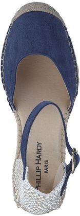 Phillip Hardy Damen-Espadrilles 562102000001 (Dunkelblau/Silber)