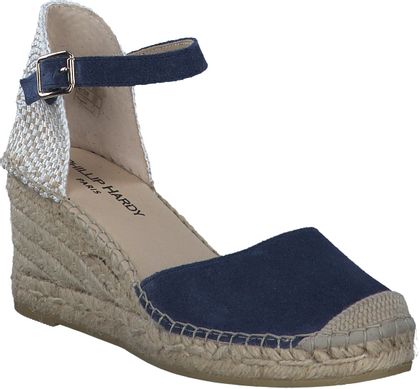 Phillip Hardy Damen-Espadrilles 562102000001 (Dunkelblau/Silber)