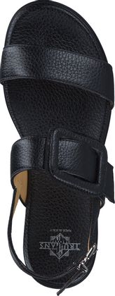 Trumans Damen-Sandalen aus Leder 184001000009 (Schwarz)