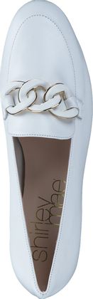 Shirley Mae Damen-Slipper aus Leder 103701000003 (Weiß)