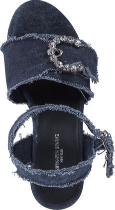 Konstantin Starke Plateau-Sandalen für Damen 183107000000 (Jeansblau)