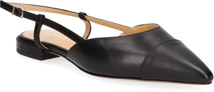 Unützer Venice Damen-Slingpumps aus Leder 130001000004 (Schwarz)