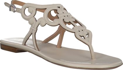 Unützer Venice Damen-Zehentrenner aus Leder 189301020199 (Beige)