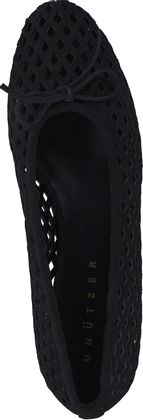 Unützer Venice Damen-Ballerinas aus Leder 103002000009 (Schwarz)