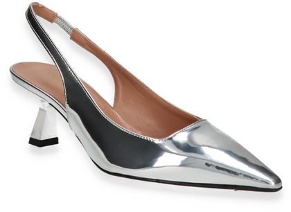Konstantin Starke Damen-Slingpumps aus Leder 131911000002 (Silber)