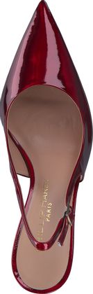 Phillip Hardy Damen-Slingpumps aus Leder 132503000001 (Dunkelrot)