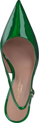 Phillip Hardy Damen-Slingpumps aus Leder 132603000000 (Grün)