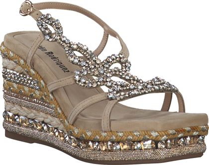 Eddie Rodriguez Damen-Sandaletten 187302000001 (Beige)