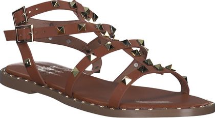 Eddie Rodriguez Damen-Sandalen 184221000001 (Mittelbraun)