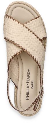 Phillip Hardy MILAN Damen-Sandalen aus Leder 184701000008 (Weiß)