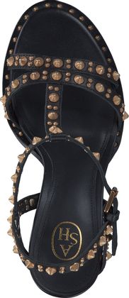 ASH ASH KISS Damen-Sandaletten aus Leder 185001000000 (Schwarz)