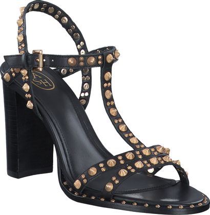 ASH ASH KISS Damen-Sandaletten aus Leder 185001000000 (Schwarz)