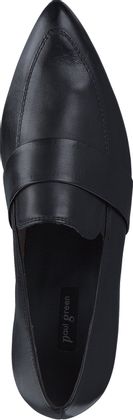 Paul Green Damen-Slipper aus Leder 110001000016 (Schwarz)