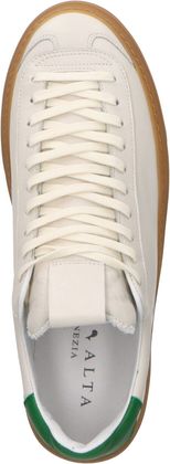 Aqva Alta DODGE01 Herren-Sneaker aus Leder 244781000036 (Weiß/Grün)