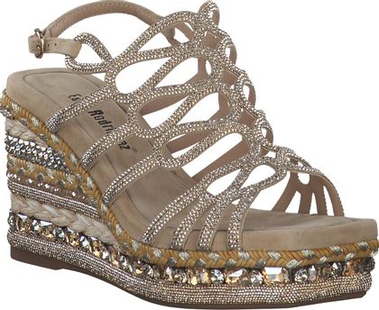 Eddie Rodriguez Keilabsatz-Sandaletten für Damen 187302000003 (Beige)