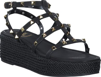 Eddie Rodriguez PAOLA Keilabsatz-Sandalen für Damen 183001000003 (Schwarz)