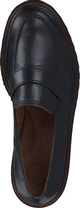 Paul Green Slipper für Damen aus Leder 100001000049 (Schwarz)