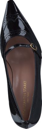 Konstantin Starke Damen-Spangenpumps aus Leder 121003000003 (Schwarz)