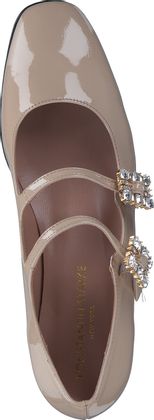 Konstantin Starke Damen-Spangenpumps aus Leder 120303000000 (Beige)