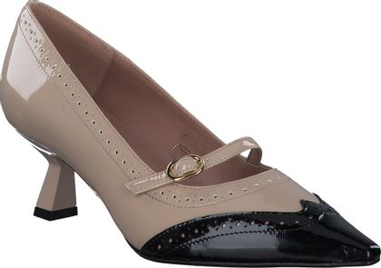 Konstantin Starke Damen-Spangenpumps aus Leder 121383000000 (Beige/Schwarz)