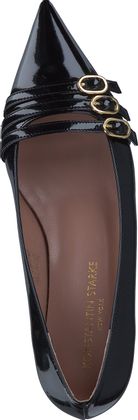 Konstantin Starke Damen-Spangenpumps aus Leder 121003000004 (Schwarz)