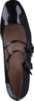 Konstantin Starke Damen-Spangenpumps aus Leder 120003000003 (Schwarz)