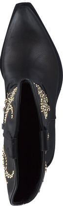 Konstantin Starke Damen-Western Boots aus Leder 107001000033 (Schwarz)