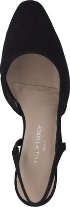 Phillip Hardy Damen-Slingpumps aus Leder 132002000002 (Schwarz)