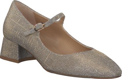 Phillip Hardy Damen-Spangenpumps aus Leder 120907000001 (Gold)