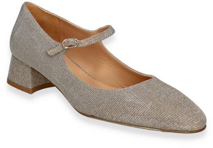 Phillip Hardy Damen-Spangenpumps aus Leder 120907000001 (Gold)