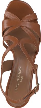 Phillip Hardy Damen-Sandaletten aus Leder 183221000002 (Braun)