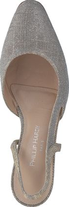 Phillip Hardy Damen-Slingpumps aus Leder 132907000002 (Gold)