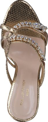 Phillip Hardy Damen-Pantoletten aus Leder 181905000002 (Gold)