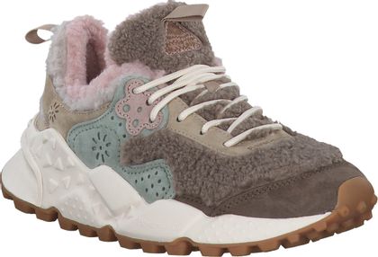 Flower Mountain KOTETSU Damen-Schnürschuhe mit Teddyfell 193286000000 (Beige/Pink)