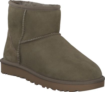 UGG CLASSIC MINI 2 Damen-Winterboots aus Leder 192222000028 (Oliv)