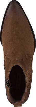 Paul Green Damen-Western Boots 107222000008 aus Leder (Mittelbraun)