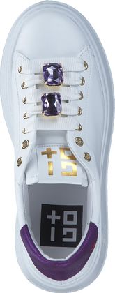 Giove Damen-Sneaker aus Leder 101701000106 (Weiß)