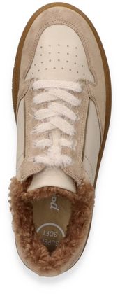 Paul Green Damen-Sneaker mit Teddyfell 193302000006 (Beige/Braun)