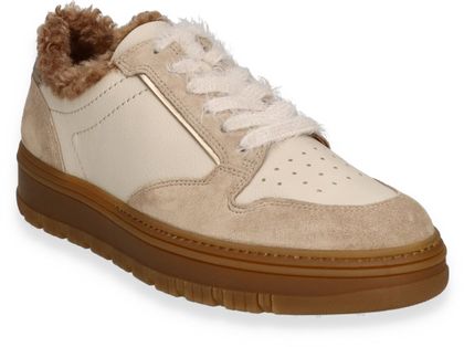 Paul Green Damen-Sneaker mit Teddyfell 193302000006 (Beige/Braun)