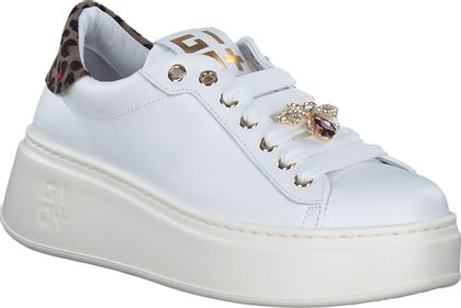 Giove Damen-Schnürschuhe aus Leder 101701000107 (Weiß)
