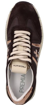 Premiata CONNY Damen-Schnürschuhe 101202000001 (Dunkelbraun)