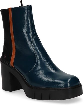 Art BERNA Damen-Plateau Stiefeletten 106183000000 (Dunkelblau/Schwarz)