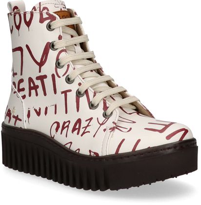 Art BRIGHTON Damen-Schnürboots 102781000004 (Weiß/Bunt)