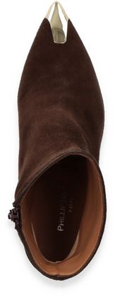 Phillip Hardy Damen-Stiefeletten aus Leder 106202000009 (Dunkelbraun)