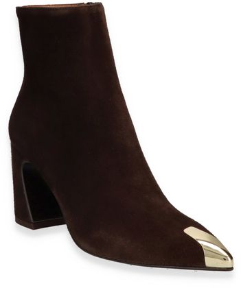 Phillip Hardy Damen-Stiefeletten aus Leder 106202000009 (Dunkelbraun)